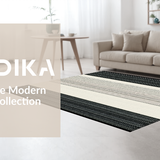 Ultra Soft Area Rug, Non Slip, Stain Resistant, Washable Area Rugs for Living Room, Bedroom, Rustic Vertical Stripe Artistry(Beige)
