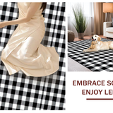 Trendy Seasonal Check Motif(Black)