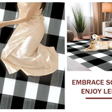 Chic Rustic Checkered Motif(Black)