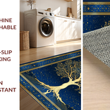 Contemporary Blue and Gold Fusion(Blue)