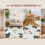 Whimsical Cute Creature Motif(Beige)