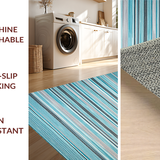 Eclectic Aqua Striped Motif(Blue)