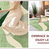 Ultra Soft Area Rug, Non Slip, Stain Resistant, Washable Area Rugs for Living Room, Bedroom, Contemporary Sage Green Bedroom Minimalist Floor Rug(Gray)