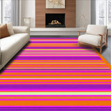 Ultra Soft Area Rug, Non Slip, Stain Resistant, Washable Area Rugs for Living Room, Bedroom, Lively Handcrafted Color Spectrum(Orange)