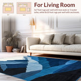 Elegant Cream and Blue Peak(Blue)