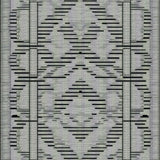 Ultra Soft Area Rug, Non Slip, Stain Resistant, Washable Area Rugs for Living Room, Bedroom, Rustic Abstract Linear Composition(Gray)
