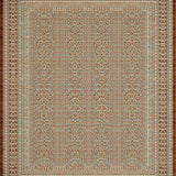 Ultra Soft Area Rug, Non Slip, Stain Resistant, Washable Area Rugs for Living Room, Bedroom, Rustic Lattice Geometric Design(Brown)