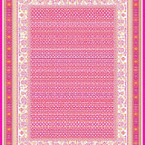 Ultra Soft Area Rug, Non Slip, Stain Resistant, Washable Area Rugs for Living Room, Bedroom, Minimalist Cream and Pink Harmony(Pink)