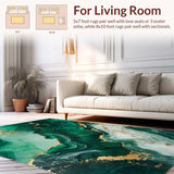 Emerald Grey Marble Abstract Elegance(Green)