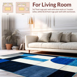 Elegant Modern Color Blocked Design(Blue)