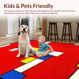 Dynamic Rainbow Patterned Playmat(Red)