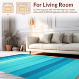 Bright Ocean Wave Design(Blue)