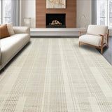 Ultra Soft Area Rug, Non Slip, Stain Resistant, Washable Area Rugs for Living Room, Bedroom, Rustic Braided Earthy Tones(Beige)
