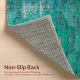 Lively Turquoise Floral Motif(Blue)