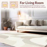 Chic Linear Cream Wave Design(Beige)