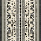 Chic Abstract Reversible Mat(Beige)