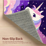Ultra Soft Area Rug, Non Slip, Stain Resistant, Washable Area Rugs for Living Room, Bedroom, Joyful Ethereal Shaggy Delight(Purple)