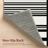 Timeless Contrast Linear Weave Farmhouse Inspired Home Accent(Beige)