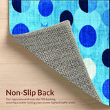 Ultra Soft Area Rug, Non Slip, Stain Resistant, Washable Area Rugs for Living Room, Bedroom, Charming Educational Blue Rug(Blue)