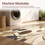 Beige Brown Patterned Area(Beige)