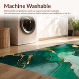 Dazzling Gold Marble Visual Appeal(Green)