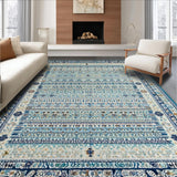 Ultra Soft Area Rug, Non Slip, Stain Resistant, Washable Area Rugs for Living Room, Bedroom, Delightful Blue Bow Accent Rug for Trendy Preppy Room Decor(Blue)