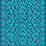 Vibrant Multi Color Geometric Design(Blue)