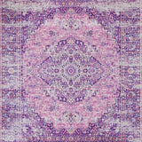 Ultra Soft Area Rug, Non Slip, Stain Resistant, Washable Area Rugs for Living Room, Bedroom, Trendy Geometric Purple Harmony(Pink)