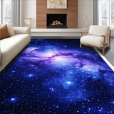 Ultra Soft Area Rug, Non Slip, Stain Resistant, Washable Area Rugs for Living Room, Bedroom, Enchanting Astral Patterned Delight(Blue)