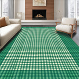 Rustic Green Ivory Checkerboard Elegance(Green)