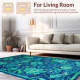 Vibrant Circular Textured Motif(Blue)