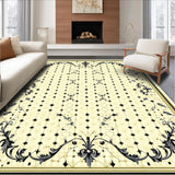 Ultra Soft Area Rug, Non Slip, Stain Resistant, Washable Area Rugs for Living Room, Bedroom, Scrollwork Beige Area Stylish Entryway(Beige)