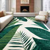 Ultra Soft Area Rug, Non Slip, Stain Resistant, Washable Area Rugs for Living Room, Bedroom, Vibrant Tropical Living Room Rug Washable Accent Piece(Green)