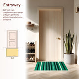 Fresh Patterned Mat(Green)