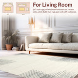 Ultra Soft Area Rug, Non Slip, Stain Resistant, Washable Area Rugs for Living Room, Bedroom, Contemporary Textured Animal Print(Gray)