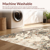 Elegant Earth Tone Distressed Motif(Beige)