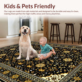 Luxurious Black Gold Damask Style(Black)