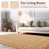 Cozy Cream and Brown Print(Beige)
