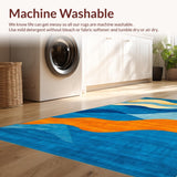 Vibrant Colorful Symmetrical Design(Blue)
