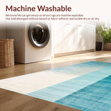 Ultra Soft Area Rug, Non Slip, Stain Resistant, Washable Area Rugs for Living Room, Bedroom, Serene Ombre Tranquil Vibes(Blue)