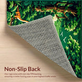 Playful Jurassic Scene Motif(Green)