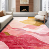 Modern Distressed Sunset Motif(Beige)