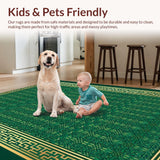 Emerald Green Geometric Elegance(Green)