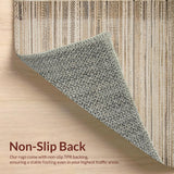 Ultra Soft Area Rug, Non Slip, Stain Resistant, Washable Area Rugs for Living Room, Bedroom, Minimalist Warm Beige Knitted Look(Beige)