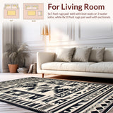 Southwestern Ethnic Geometric Elegance(Black)