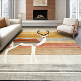 Ultra Soft Area Rug, Non Slip, Stain Resistant, Washable Area Rugs for Living Room, Bedroom, Stylish Chic Animal Motif(Brown)