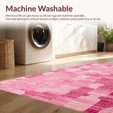 Ultra Soft Area Rug, Non Slip, Stain Resistant, Washable Area Rugs for Living Room, Bedroom, Urtlmaji Bow Accent Rug, Elegant Pink Bows Carpet, Sweet Bows Decor(Pink)