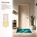 Contemporary Iridescent Swirl(Blue)