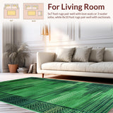 Ultra Soft Area Rug, Non Slip, Stain Resistant, Washable Area Rugs for Living Room, Bedroom, Modern Moss Aesthetic Bathroom Washable Mat(Green)