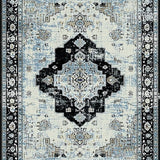 Minimalist Gray Floral Composition(Blue)